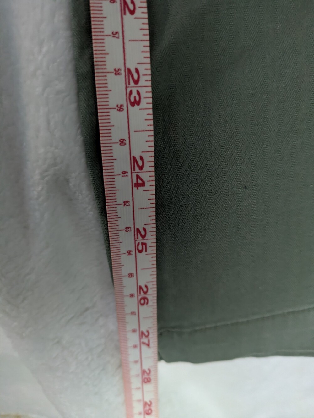 π NWT Cherokee bootcut fatigue green khaki pants - Picture 5 of 10